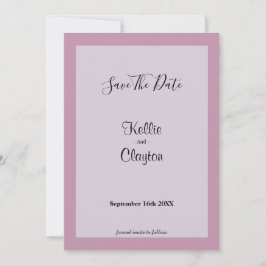 Reserve A Data Leve Púrpura Enquadrada Salvar Data