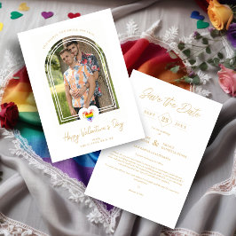 Reserve A Data LGBT Arch Effect Pride Heart Happy Valentine's Day