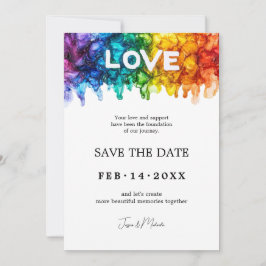 Reserve A Data 🌈 🐦 LGBTQ Pintado com Casamento de Amor