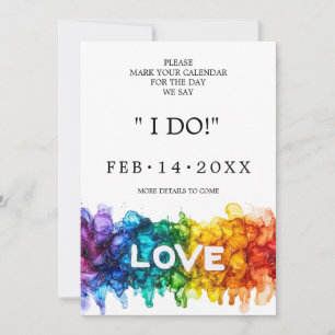 Reserve A Data 🌈 🐦 LGBTQ Pintado com Casamento de Amor