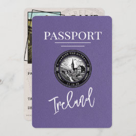 Reserve A Data Lilac Purple Ireland Passaporte Salvar Data