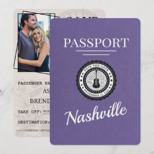 Reserve A Data Lilac Purple Nashville Passaporte Salvar A Data