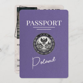 Reserve A Data Lilac Purple Polônia Passport Salvar Data
