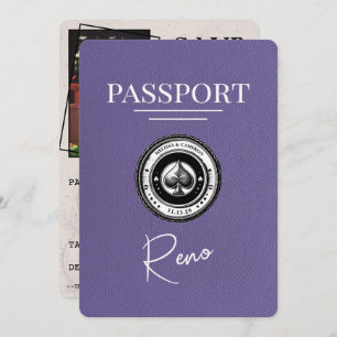 Reserve A Data Lilac Purple Reno Passaporte Salvar Data