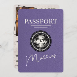 Reserve A Data Lilac Roxo Maldives Passaporte Salvar Data