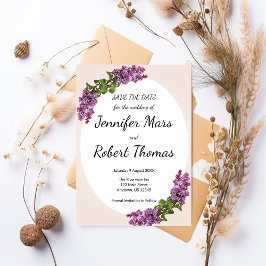 Reserve A Data Lilases e Creme Casamento