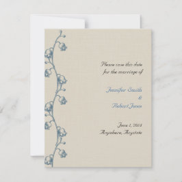 Reserve A Data Lily do Vale em Ecru Linen Salve a Data