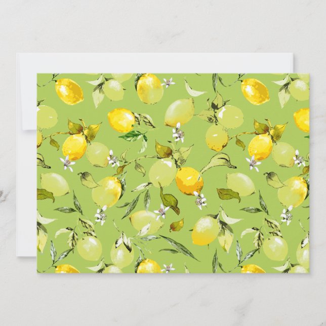 Reserve A Data Limões de aquarelas 22 (Frente)