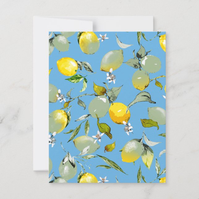 Reserve A Data Limões de aquarelas 27 (Frente)