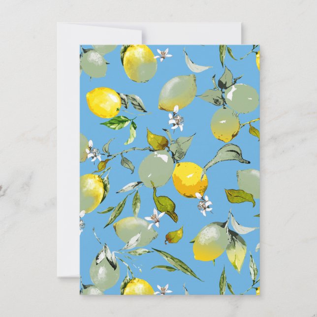 Reserve A Data Limões de aquarelas 27 (Frente)