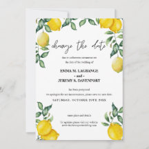 Limões Mudar a data do casamento