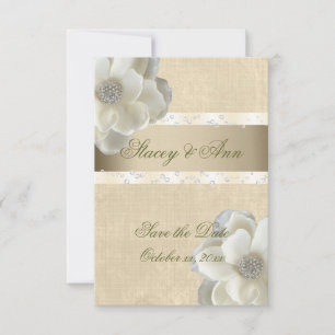 Reserve A Data Linda, Salve a Data Rosas Brancas e Bling.