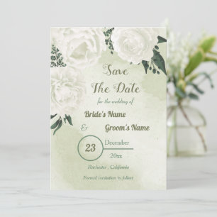 Reserve A Data lindas flores brancas com folhas verdes