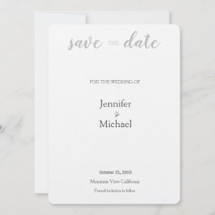 Reserve A Data Linen Wedding Professional Minimalist Modern Plain