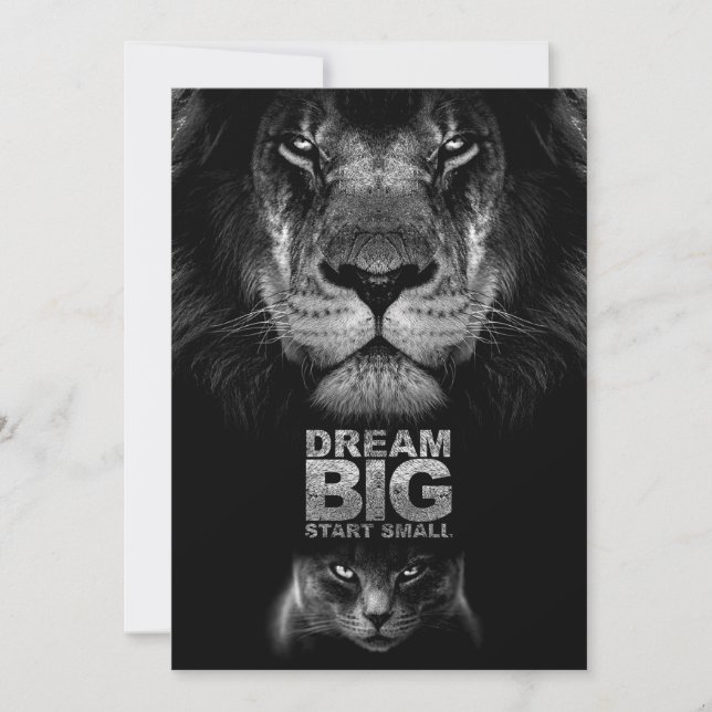 Reserve A Data Lion Dream BIG Start Small (Frente)