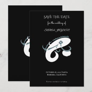 Reserve A Data Logotipo Criativo de Pesca – Design Moderno de Pes