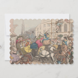 Reserve A Data Londres - Formato do convite: 12,7 cm x 17,8 cm