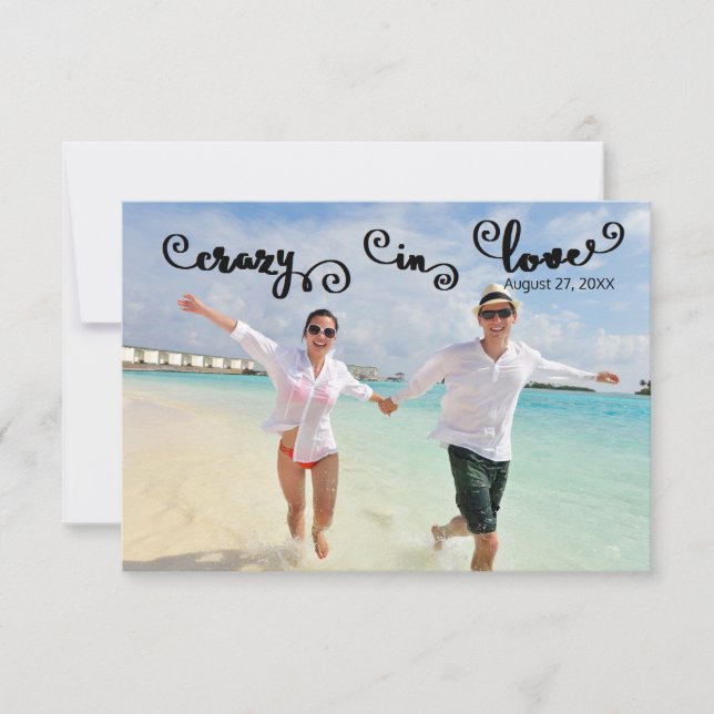 Reserve A Data Louca de Amor  - 3x5 Save the Date (Frente)