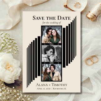 Reserve A Data Love in Frames Modern Photo Save the Date
