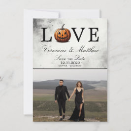 Reserve A Data Love Pumpkin Save The Date Card