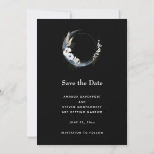 Reserve A Data Lua do Crescente Azul com Casamento de Flores Bran