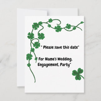 Reserve A Data "Lucky in Love - Custom Save the Date Card"