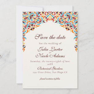 Reserve A Data Luxo Caprichoso Floral Ivory Estilo Borda Casament