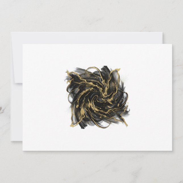 Reserve A Data Luxury Gold and Black Abstract Marble Ink Flow (Frente)