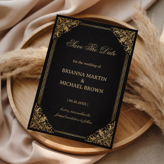 Reserve A Data Luxury Gold Ornate Elegant