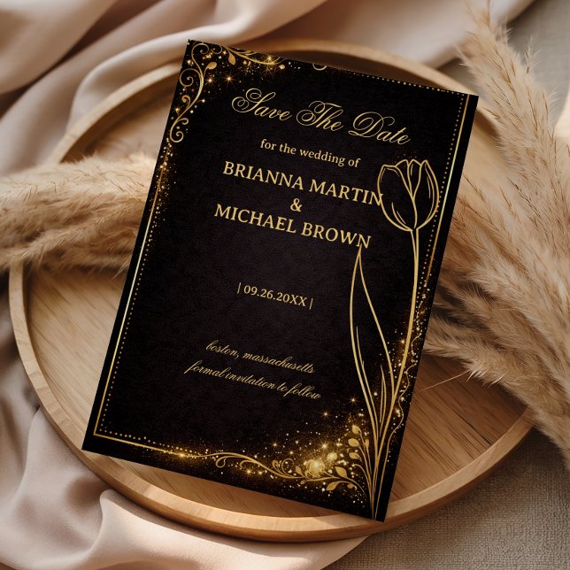 Reserve A Data Luxury Gold Tulip Sparkle (Criador carregado)