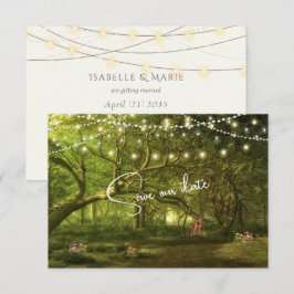 Reserve A Data Luzes de casamento Floresta Encantada Cogumelos Fa