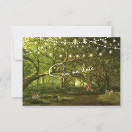 Reserve A Data Luzes de casamento na floresta encantada cogumelos