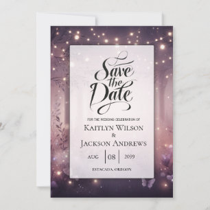 Reserve A Data Luzes de fada no casamento brilhante em Woodland