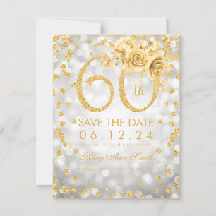 Reserve A Data Luzes de Prata do 60º aniversário do Dourado anive
