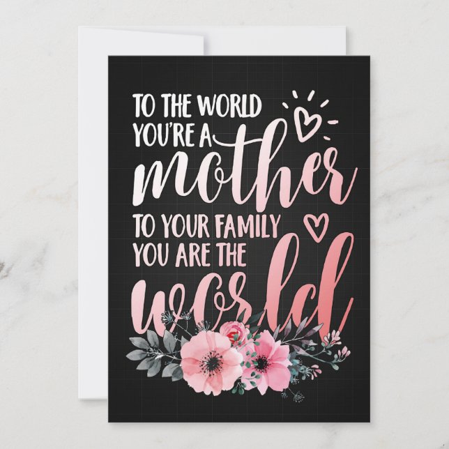 Reserve A Data Mãe Presente Para Minha Mãe (Frente)
