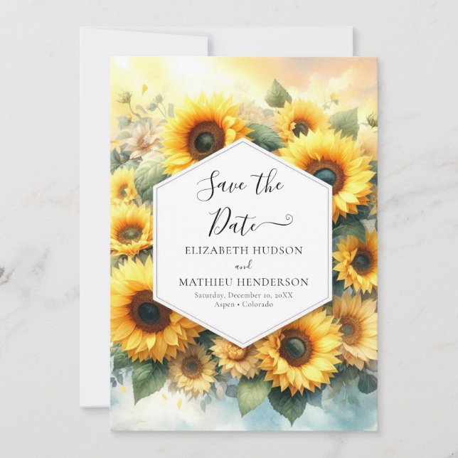 Reserve A Data Magical Romance Sunflower Wedding (Frente)
