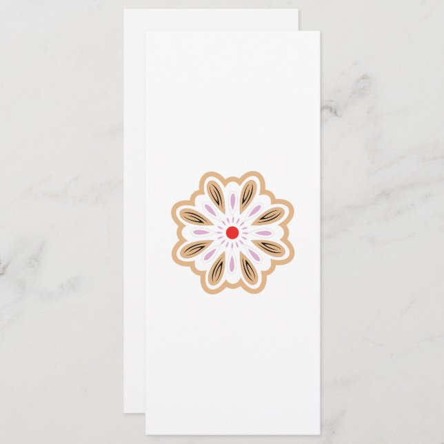 Reserve A Data Mandala Flower Art Impressão | Boho Decor (Frente/Verso)