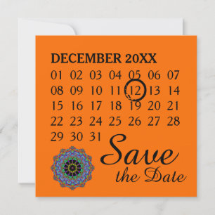 Reserve A Data Manuscrito Mandala Relógio Face 24 - Calendário