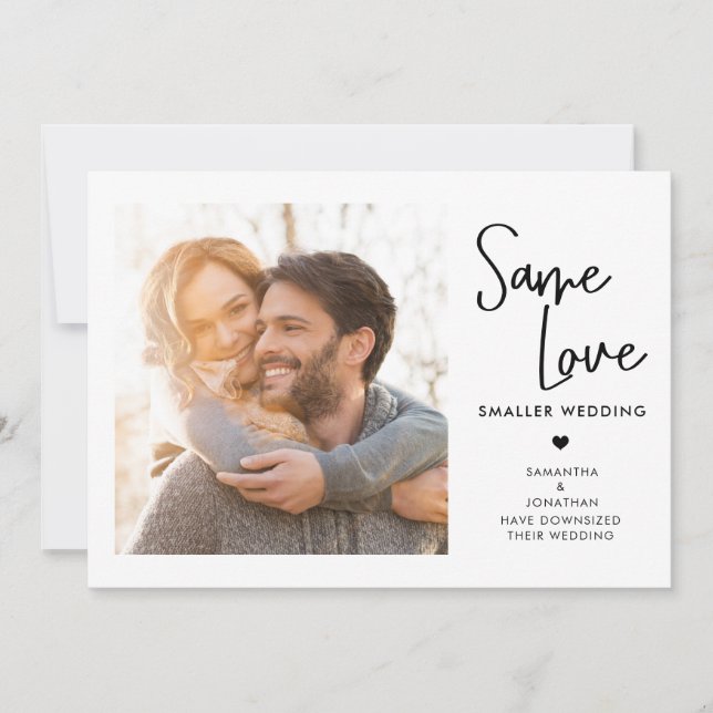 Reserve A Data Manuscrito Mesmo Amor Foto De Casamento Menor (Frente)