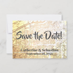 Reserve A Data Mapa Antigo de Cleveland, OH