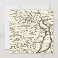 Mapa Antiquado do bar Mitzvah, Tribos de Israel