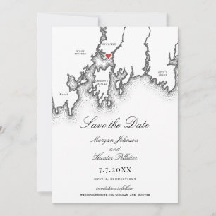 Reserve A Data Mapa Místico de CT Casamento Negro e Branco Elegan
