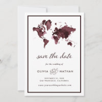 Mapa Mundial da Burgundia | Viagem Elegante Casame