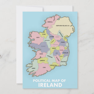 Reserve A Data Mapa Político Da Irlanda.