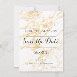 Reserve A Data Marble branco e Dourado