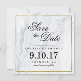 Reserve A Data Marble e Dourado Casamento Salvem a Data