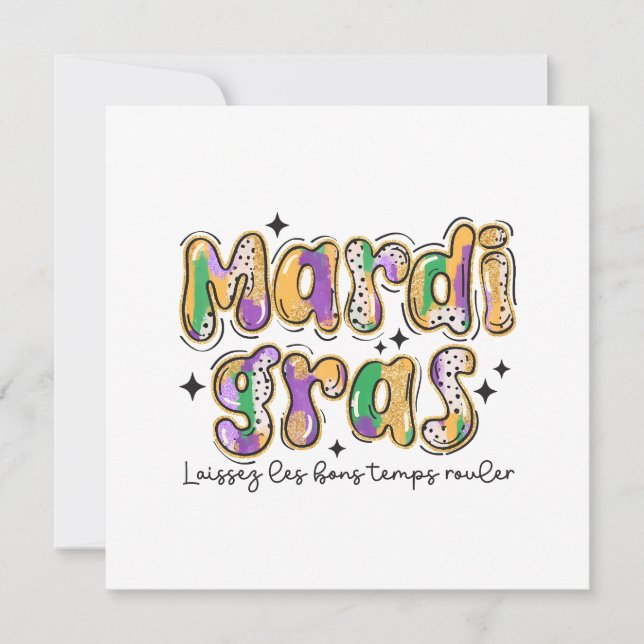 Reserve A Data Mardi Gras Laissez Les Bons Temps Rouler (Frente)