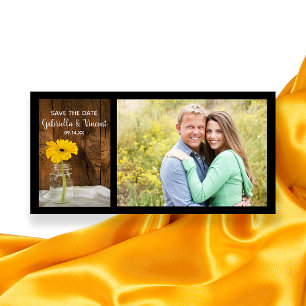 Reserve A Data Margarida Amarela no Casamento Mason Jar Salve a D