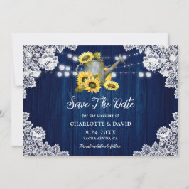 Reserve A Data Marinho Azul, Girassol, Amarragem De Lace, Casamen