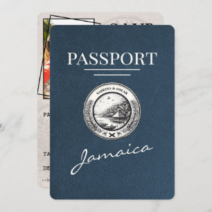 Reserve A Data Marinho Azul Jamaica Passaporte Salvar Data